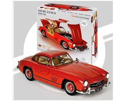 IXO Collections Modelbouwpakket Auto - 015 Mercedes-Benz 300 SL Coupe - Rood - Klassieke Sport Auto Metalen - 1:8 - Modelbouw