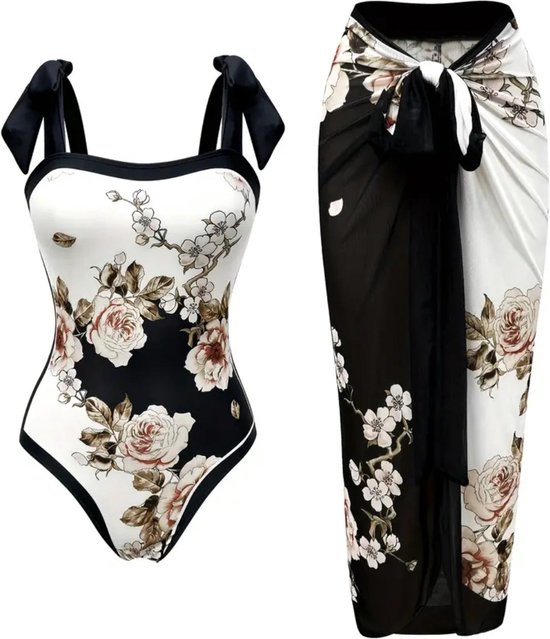 Voqeen Damesbikini's voor de buik, hoge taille, 2-delig, push-up met vulling, strandbikini-set, badpak, V-hals, bikinitop en broekje, verstelbaar