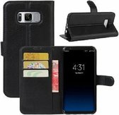Samsung S8 Hoesje Met Pasjeshouder Bookcase Zwart
