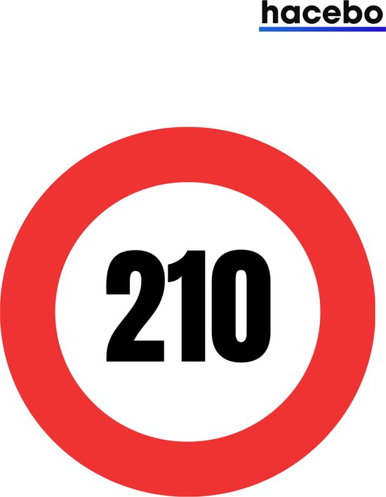 Verkeersbord Sticker - 18CM - Container sticker - Cijfer Stickers - 1 ...