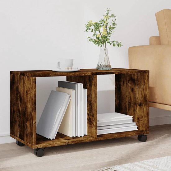 VidaXL Rolkast 72x33x42,5 cm bewerkt hout wit - ✓ Kantoormeubelen Plus VidaXL Rolkast 72x33x42,5 cm bewerkt hout wit - ✓ Kantoormeubelen Plus