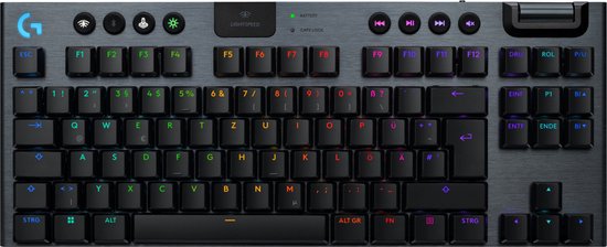 Logitech G G915 X LIGHTSPEED toetsenbord Gamen USB + RF Wireless + Bluetooth QWERTZ Duits Zwart
