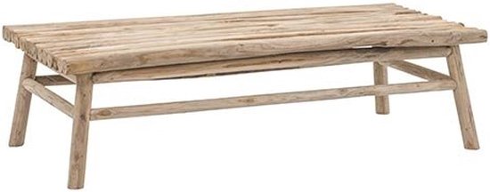 Applebee Rooty Table 140x70cm Teck - Table de salon Tronc d'arbre