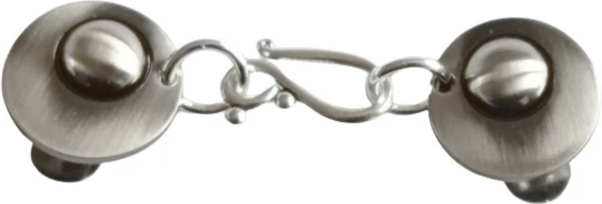 Fashionclip® - Vestsluiting - Vestclip Dames - Broche - Haak & Oog - Zilver