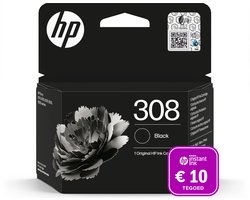 HP 308 originele inktcartridge - Zwart + Instant Ink tegoed