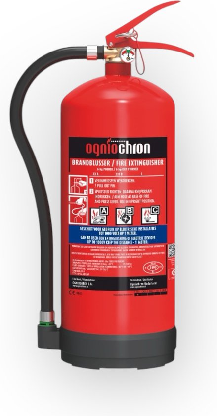Ogniochron Poederblusser 1KG B/C (BENOR 2030 gecertificeerd