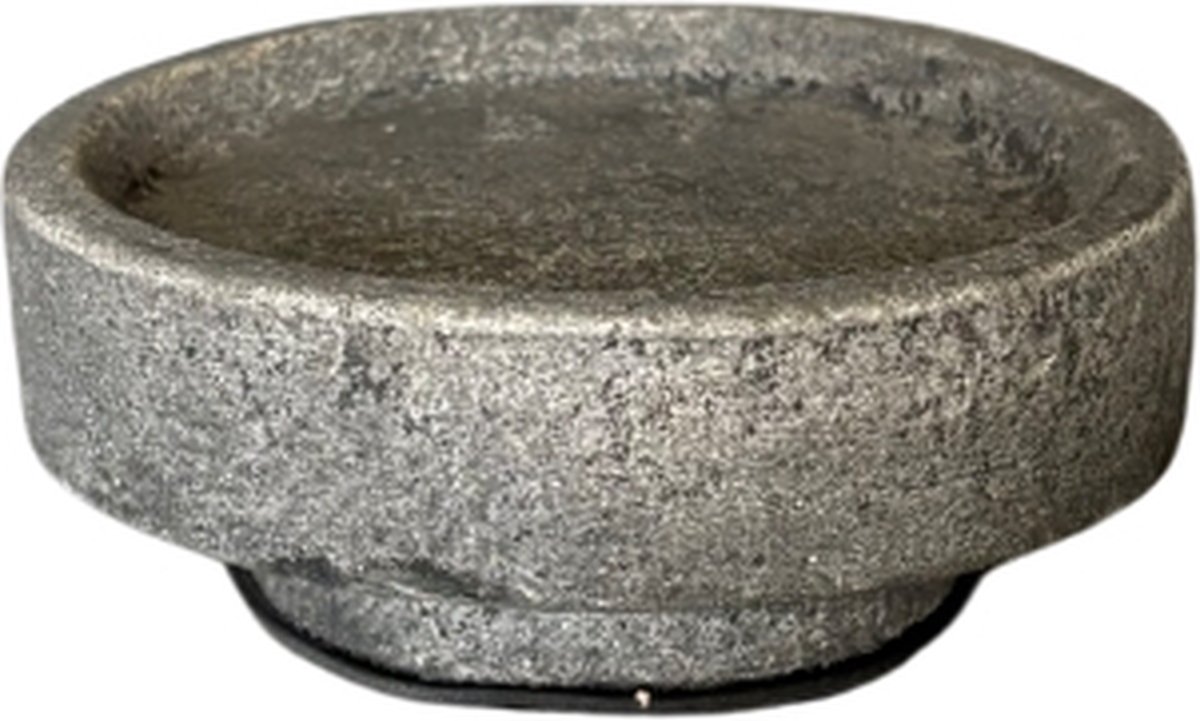 STILL - Kaarsenstandaard - Op voet - Earth - Grijs - 12 x 5 cm