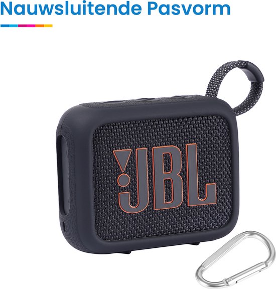 YONO Soft Case geschikt voor JBL Go 4 - Siliconen Hoesje - Zwart van Yono — afbeelding 2
