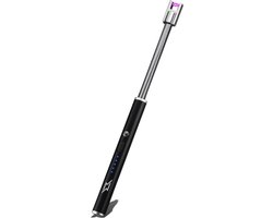 Plasma Aansteker - Aanstekers - Lange Aansteker Elektrisch - USB Lighter (The Flex Zwart)