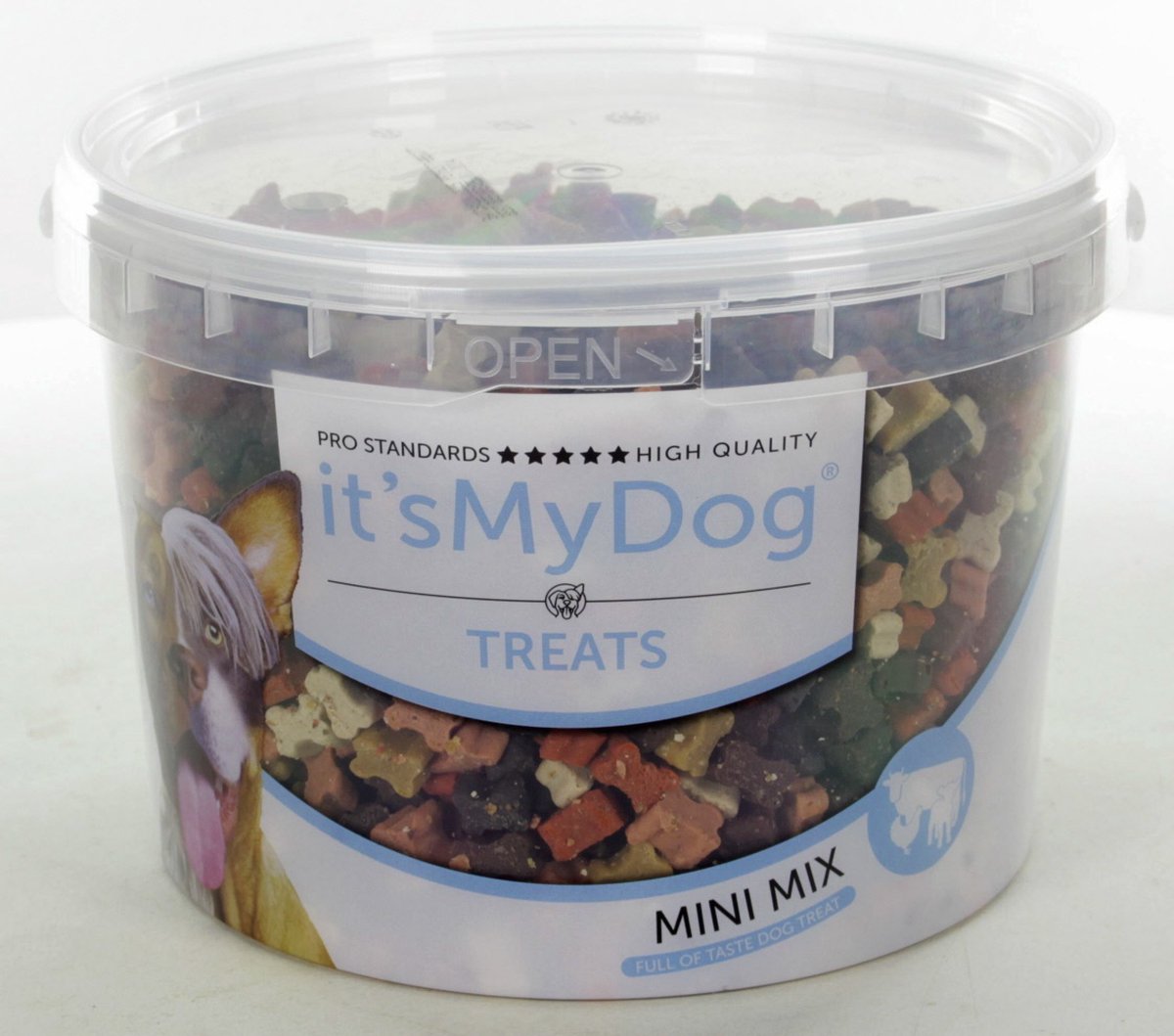 It's my dog mini mix - snack voor de hond - emmer 1.8 kilo - beloning snoepjes -