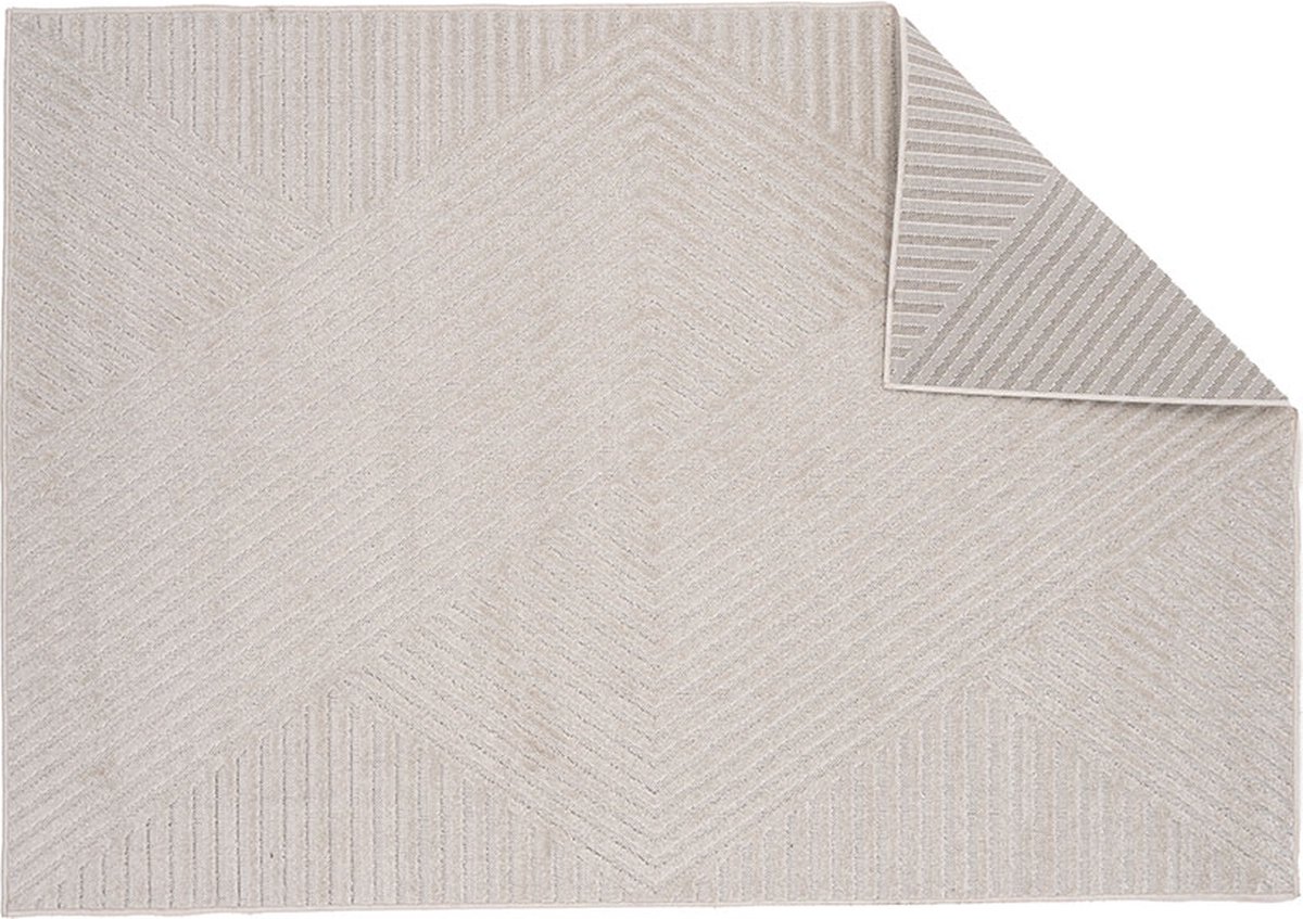 Aron vloerkleed 160x230 cm wit.