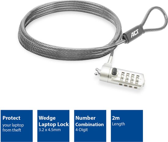 ACT Wedge laptopslot met cijfercode van ACT — afbeelding 5