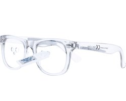 EyeDrop 001 - druppelbril voor oogdruppels - Universeel - Transparant - 3 maten gaten per glas - montuur van 100% gerecycled materiaal