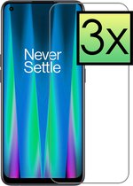 OnePlus Nord CE 2 Protecteur d'écran Tempered Glass Trempé Glas de Protection - 3x