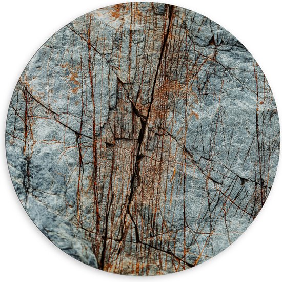 WallClassics - Dibond Wall Circle - Rust in the Rock - 120x120 cm Photo sur Aluminium Wall Circle (avec système d'accrochage)