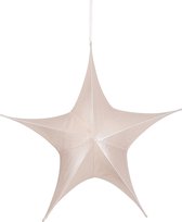 House of Seasons Kerstster Hangend - L65 x B20 x H65 cm - Champagne