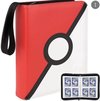 Afbeelding van het spelletje Yousupply Verzamelmap Geschikt voor Pokémon - Map voor 400 Kaarten - 50 Pagina’s - 4 Pocket - Premium Kwaliteit - rood wit - Box - Binder