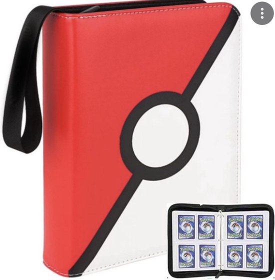 Afbeelding van het spel Yousupply Verzamelmap Geschikt voor Pokémon - Map voor 400 Kaarten - 50 Pagina’s - 4 Pocket - Premium Kwaliteit - rood wit - Box - Binder