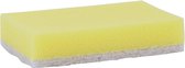 Eponge abrasive environ 140x90x28 mm lot de 10 pièces jaune/blanc