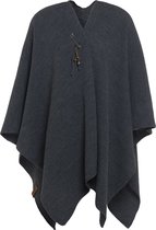 Cardigan portefeuille tricoté pour femme Knit Factory Jazz - Anthracite