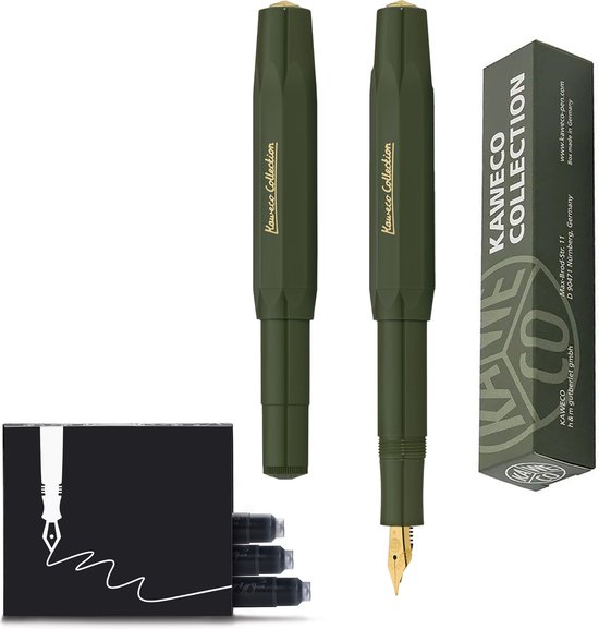 Kaweco - Cadeauset - 4delig - Kaweco AL SPORT Fountain Pen ROSE vulpen