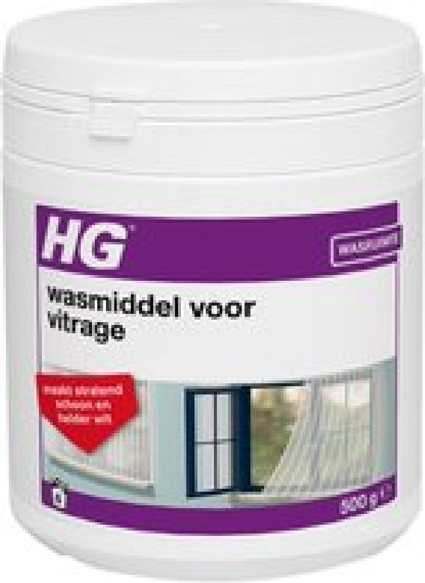 Goedkoopste HG wasmiddel voor vitrage - 500gr - stralend resultaat - oor 6 wasbeurten