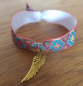 Armband Indian Feather - elastische armband - sieraad - vrouwen armband - damesarmband