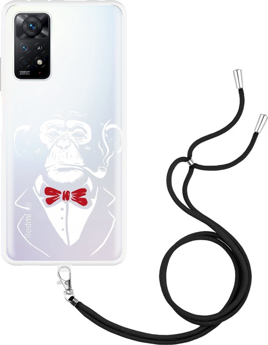 Smoking Redmi Xiaomi Redmi Note 11 Pro/11 Pro 5G Hoesje met Koor Chimp Smoking ...