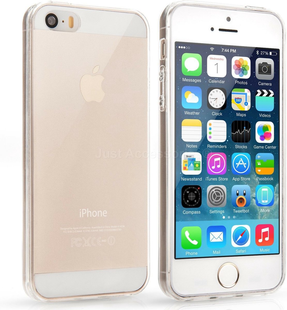 Soft TPU Transparant hoesje Silicone Case Geschikt voor: iPhone 5 5S