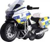 Moto de police moulée sous pression - Moto classique - moto en métal - fonction de recul / recul - avec effets lumineux et sonores