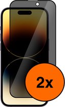 Star XL Privacy Geschikt voor iPhone 14 Pro Max Privacy Screenprotector - Geschikt voor Apple iPhone 14 Pro Max Privacy glass - Geschikt voor iPhone 14 Pro Max Privacy Beschermglas - Anti Spy Screen Protector - Egde to Edge - 2 Stuks