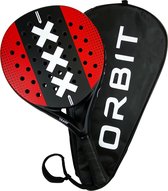 Orbit Jofel Amsterdams Padel racket - padel - inclusief beschermhoes - 100% carbon