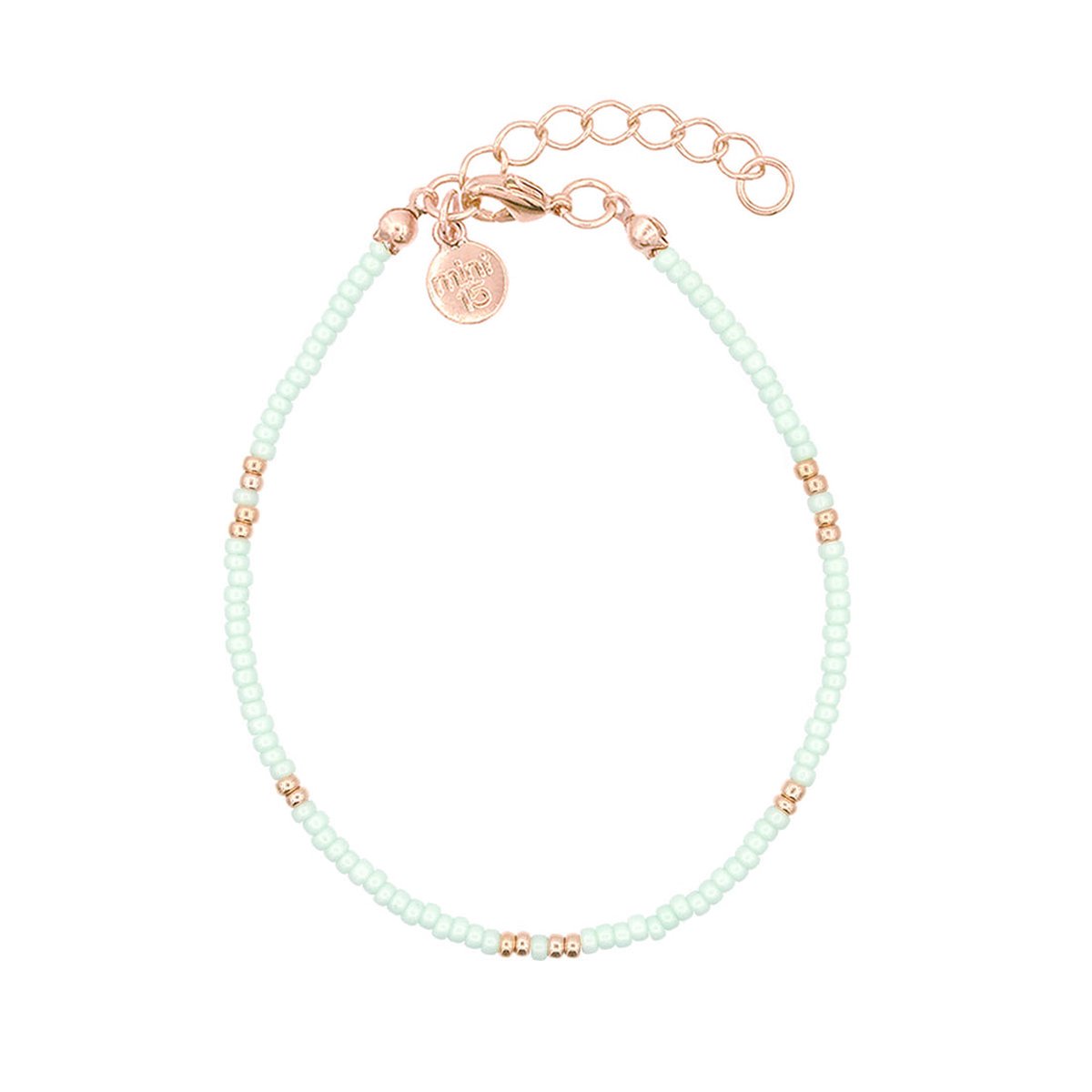 Mint15 Armband 'Little Beads Bracelet' - Mint - Roségoud