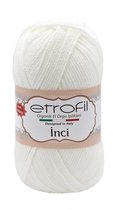 Etrofil Garen Inci-Ecru 70172-100% Premium Acryl Anti Pilling Garen-Haken-Breien