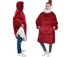 Pavilia oversized sherpa fleece hoodie-deken