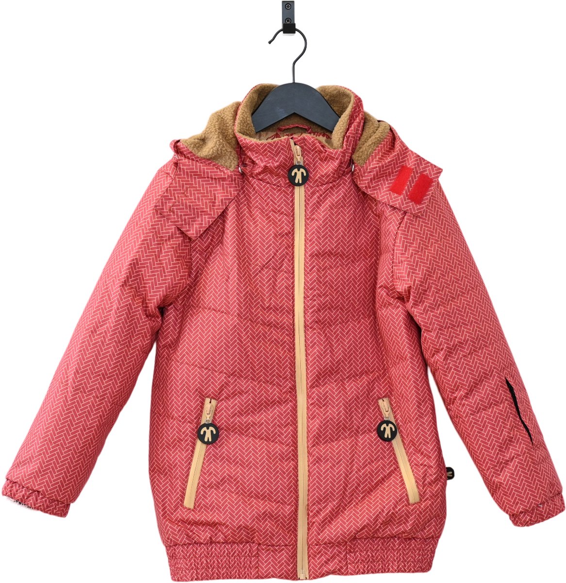 Ducksday - winterjas voor kinderen - teddy fleece - waterdicht – winddicht – warm - unisex - Wick - maat 122/128