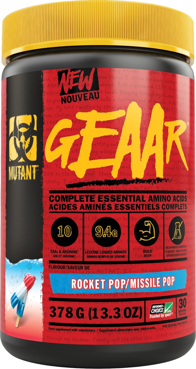 Goedkoopste Mutant GEAAR 30servings Rocket Pop