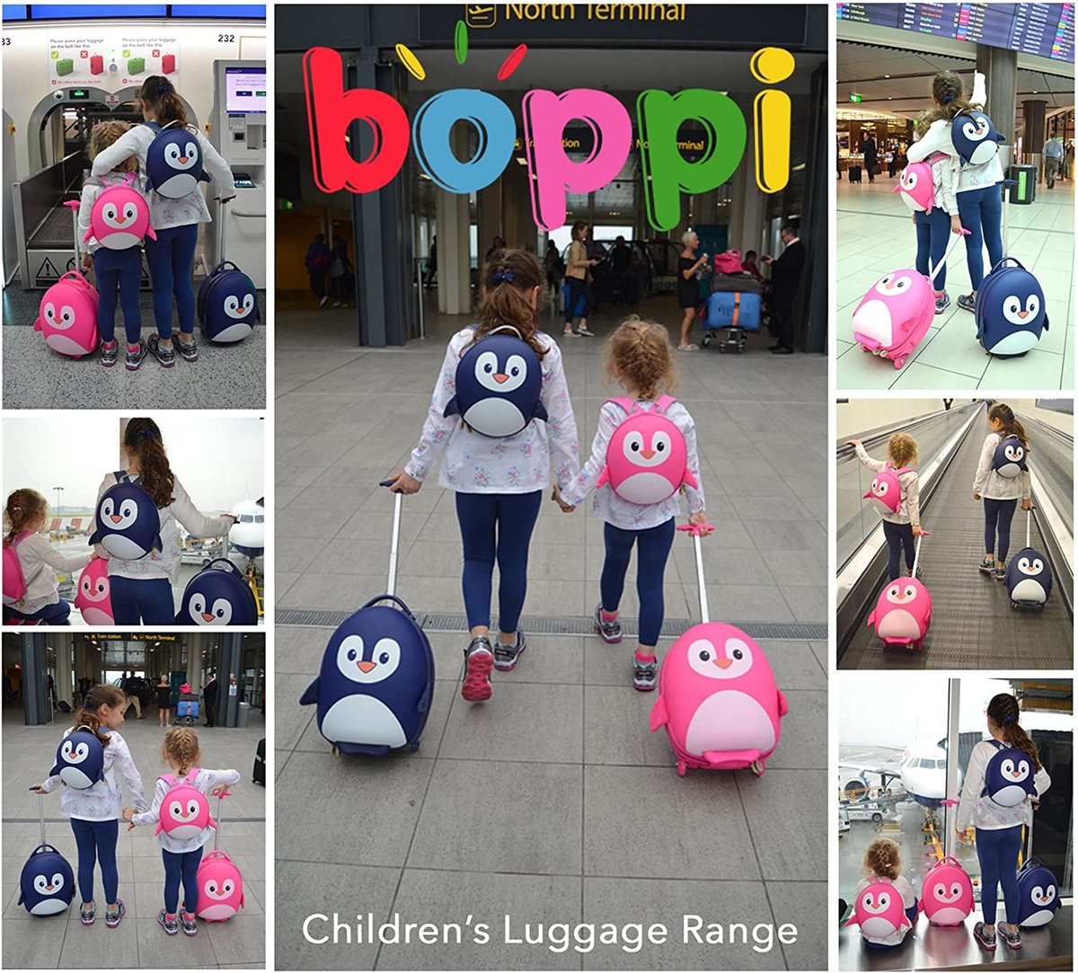 Kinderkoffer Motorfiets Kinderbagage Handbagage Met Riem Om Te Zitten Rood Wielen~0v4nbigc9bg01