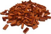 100 Bouwstenen 2x4 | Koffie | Compatibel met Lego Classic | Keuze uit vele kleuren | SmallBricks