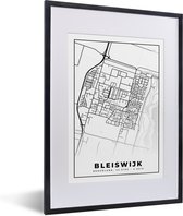 Fotolijst incl. Poster - Kaart - Bleiswijk - Stadskaart - Plattegrond - 30x40 cm - Posterlijst