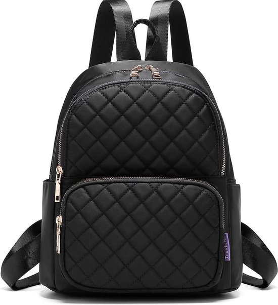 Travistar Rugzak voor dames, casual, waterdicht, klein, diefstalbeveiliging, voor school en reizen, Grijs, Klassiek, elegant