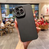 RNZV - Iphone 13 Pro Max - iphone case - hoesje met lens bescherming - siliconen iphone case - zwart
