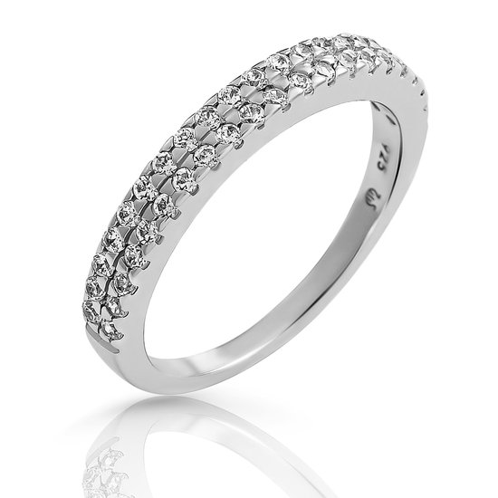 Orphelia ZR-7536/58 - Ring - Argent 925 - Zircone - 18,50 mm / taille 58