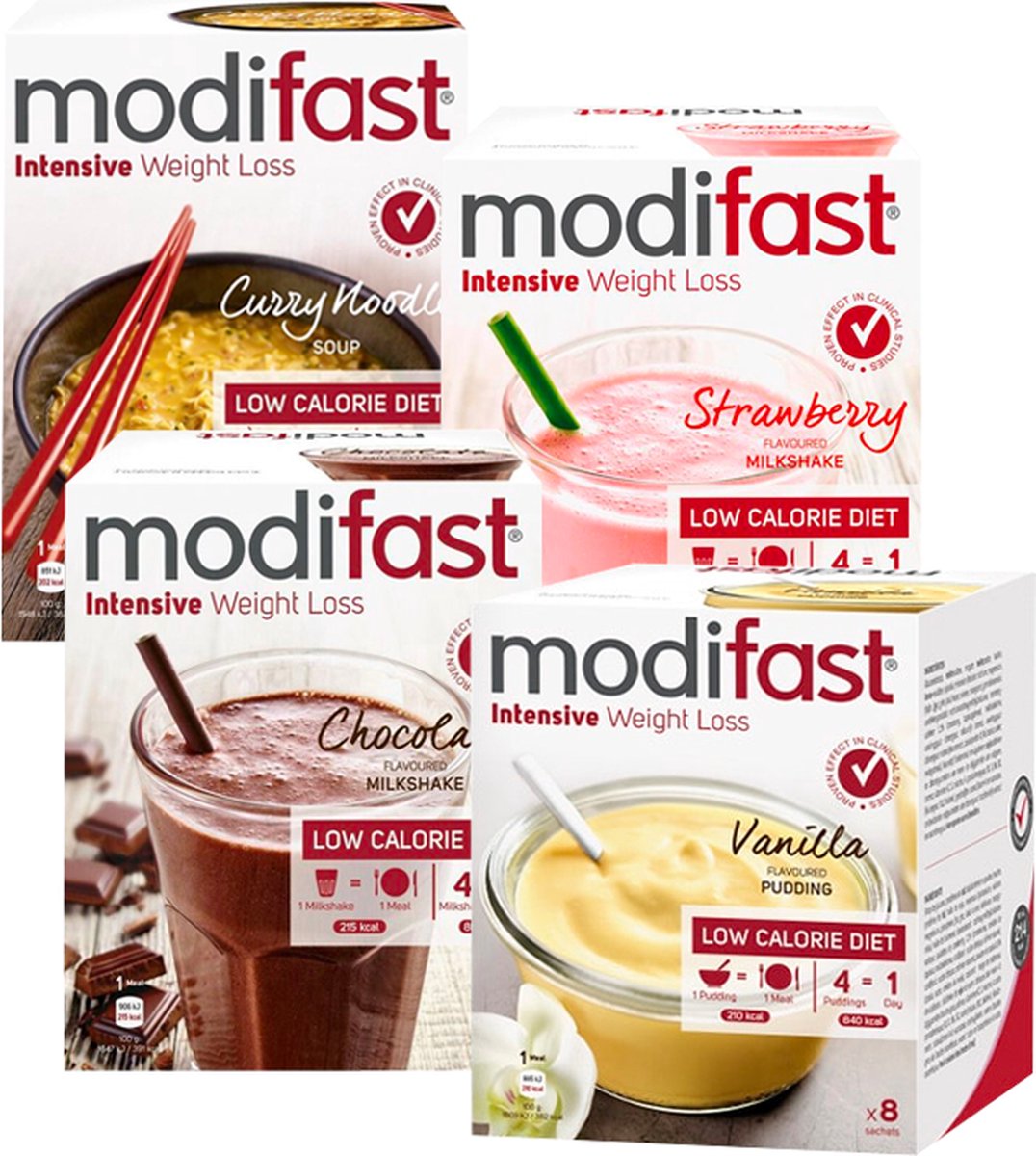 Goedkoopste Modifast | Mix Intensive | Voordeelpakket | 4 x Modifast intensive product