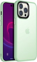 Hoesje Hybride Back Cover Transparant/Licht Groen Geschikt voor Apple iPhone 14 Plus