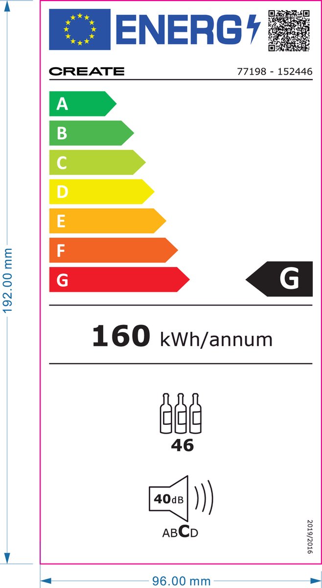 WINECOOLER XL Wijnkoeler voor 46 Flessen - afbeelding 2