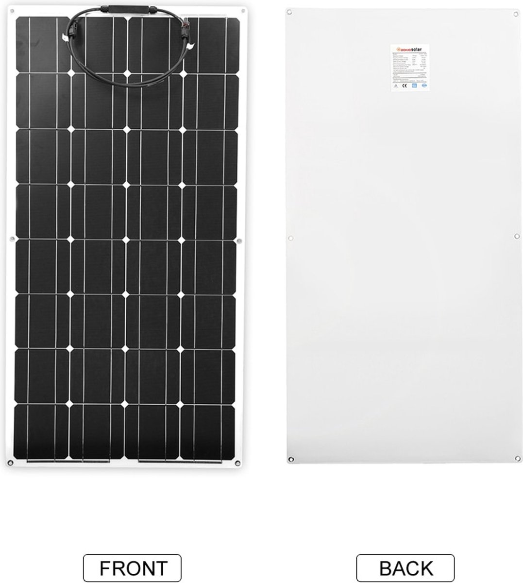 Zonnepaneel pro deluxe | Kamperen | Zeer kosten besparend | 100 Watt | Zonne paneel | Auto Boot Camper