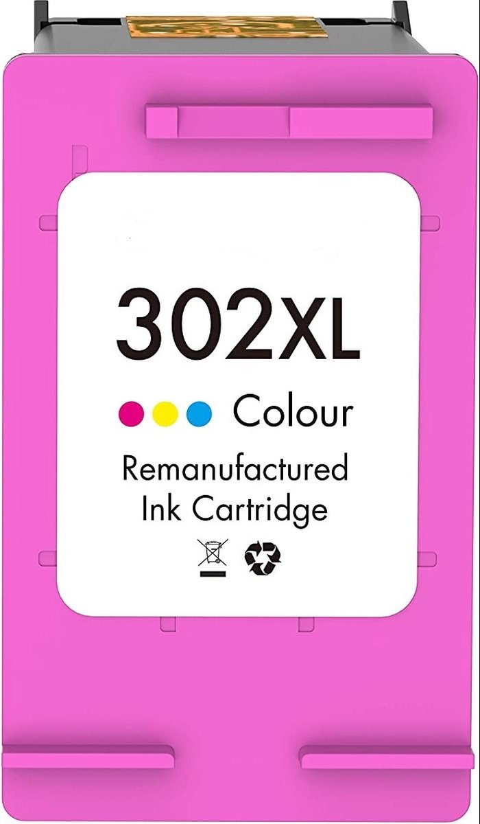 Inktdag inkcartridge voor de HP 302 XL kleur (18 ml) voor HP OfficeJet 5230, 5220, 4658, 4657, 4656, 4655, 4650, 3834, 3833, 3832, 3831, 3830, Envy 4520, 4521, 4522, 4524, 4525, 4528, DeskJet 2130, 2132, 2134, 3620