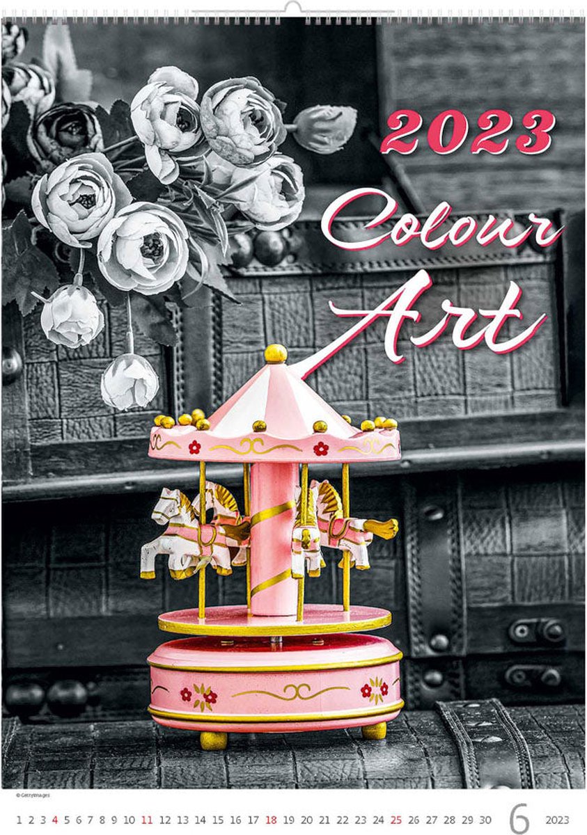 C148-23 Kalender 2023 Kleuren kunst 32 x 45 cm