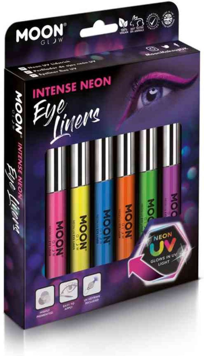 12 Couleurs Fluorescent Eyeliner Stylo Couleur Uv Étanche Eyeliner